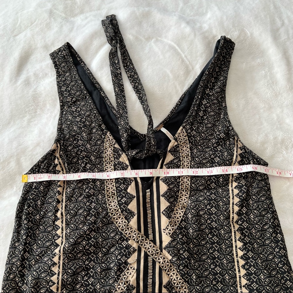 Free People Diamonds & Snakes Mini Dress in Black Combo - Picture 6 of 7